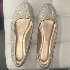 Dream Pairs Glittery Gold Women's Flats